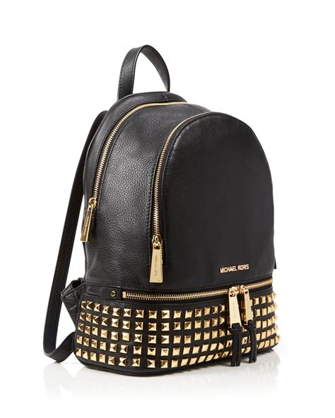 michael kors rucksack schwarz silber blumen|Designer.